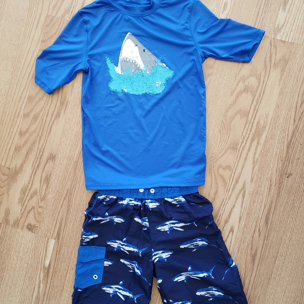 Boy's Shark Swimming Set